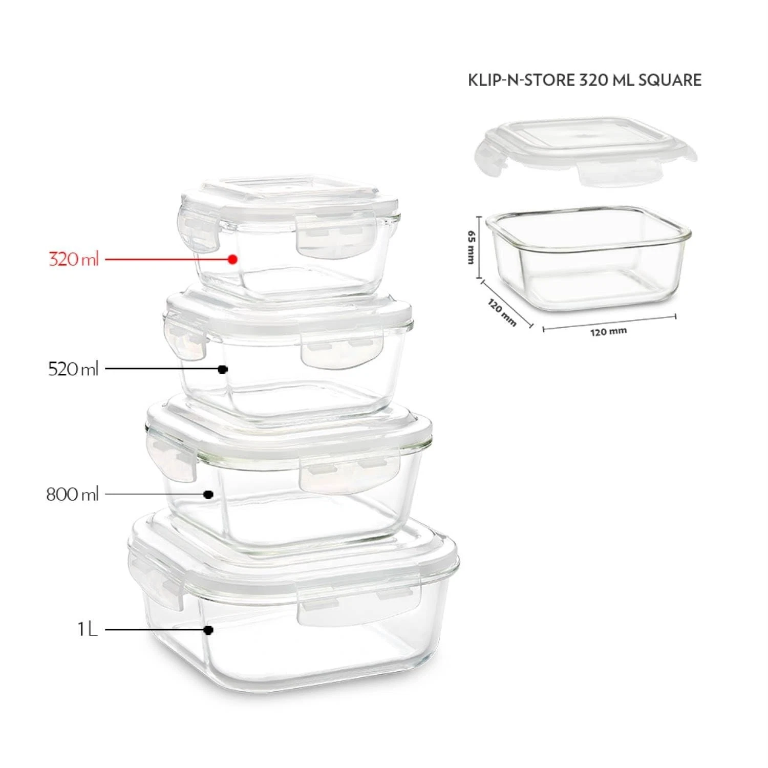 Glass Food Storage Container Square Shape With Air Tight Microwave Safe Set Of 4
Opens in a new wind