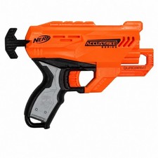 NERF AccuStrike Quadrant E0012 4-Dart Blaster Orange Tested Working No Darts