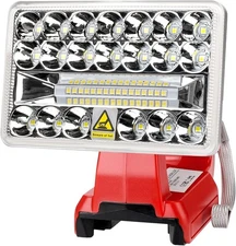2000LM LED Work Light for Milwaukee 18v Battery 18W Handheld Jobsite Light Torch