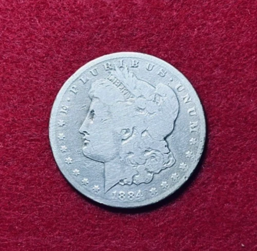 1884 $1 Morgan Silver Dollar