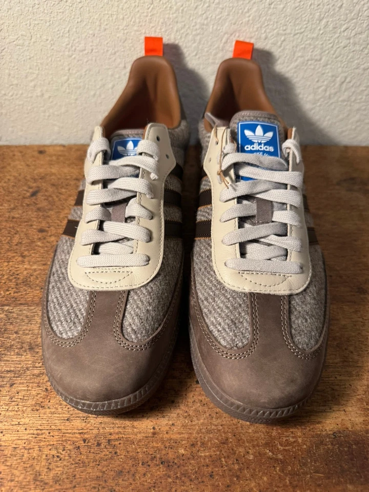 NEW Adidas Samba OG Fox Brothers Tweed Brown Men's US 10.5 NO BOX - Image 2 of 4