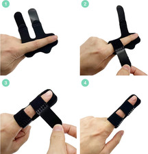 5 Pcs Trigger Finger Splint , Finger Brace for Straightening or Support for F...