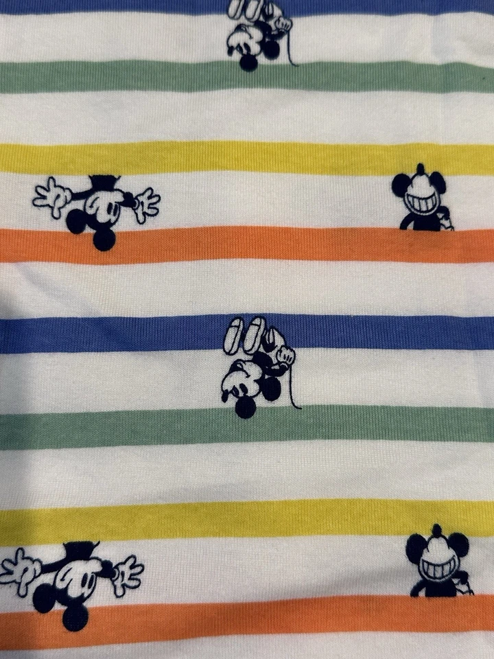 Novo Conjunto Adorável Baby Gap × Disney Mickey Mouse 100% Algodão Orgânico PJ Tamanho 6 - Imagem 3 de 4