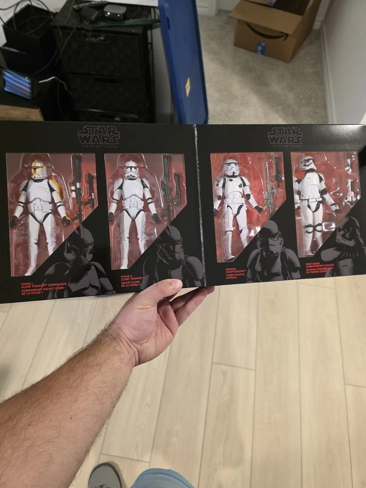 星球大战黑色系列 6 英寸第一阶段和第二阶段克隆部队,帝国和第一秩序 — 第 3/3 张图片