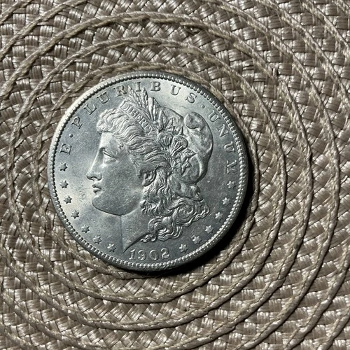 1902 Morgan Silver Dollar $1 Coin Circulated Philadelphia 0.9 Fineness