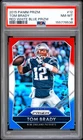 2015 PANINI PRIZM RED WHITE BLUE PRIZM #12 TOM BRADY PSA 8