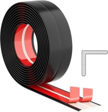 40 Feet Flexible Corner Protector Trim Molding 0,8 in Width Peel and Stick Black