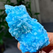 52G Natural blue texture stone crystal,Heteropolar of Chinese blue aragonite