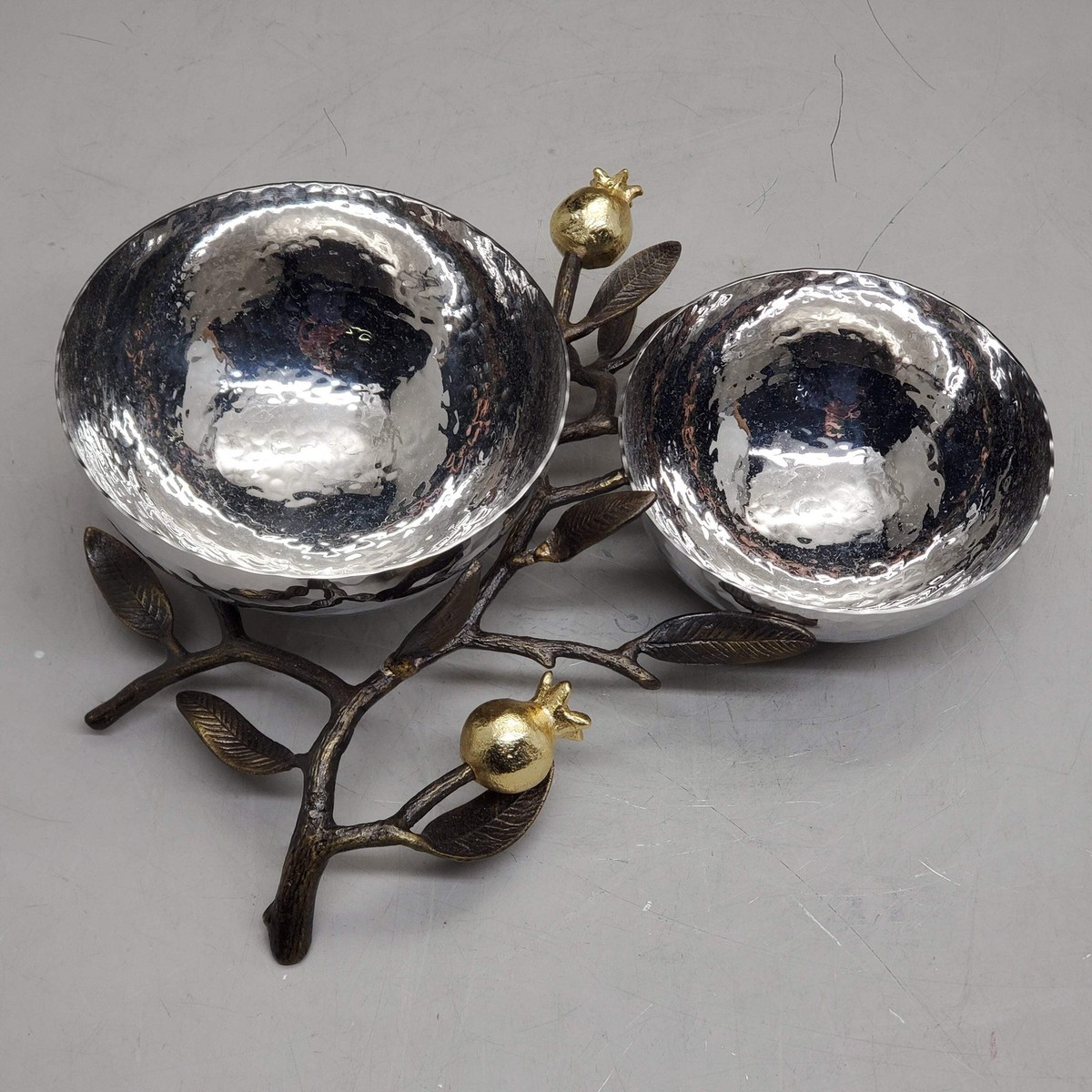 MICHAEL ARAM Pomegranate Double Dish Decorative Serving Bowls