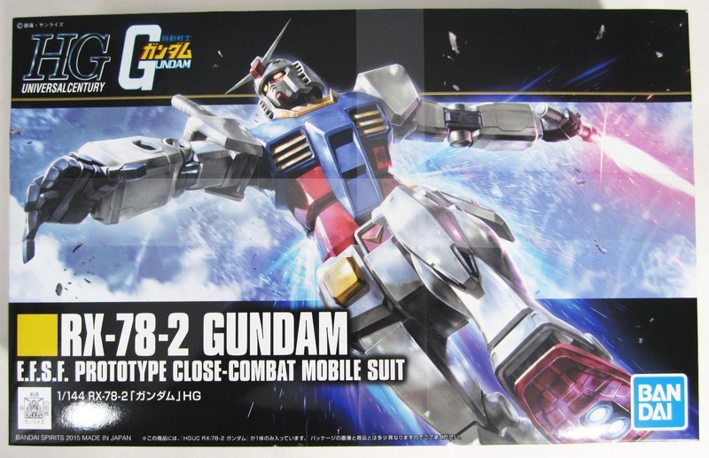 Gundam Model Kit RX-78-2 EFSF Close Combat Mobile Suit 1/144 BRAND NEW Bandai