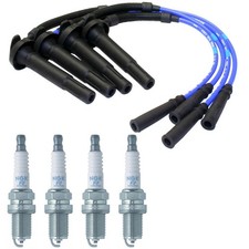 NGK Spark Plugs & Wires Kit Set For Subaru Baja Forester Impreza Legacy Outback