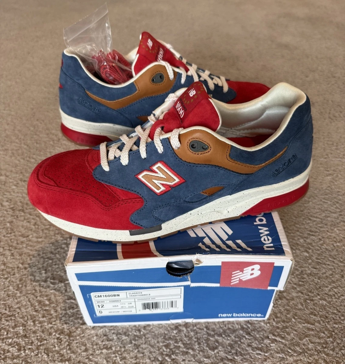 New Balance 1600 X Ubiq Benjamins Mens Size 11.5 Shoes CM1600BN Blue Red New Balance Ubiq X 1600  main image 4