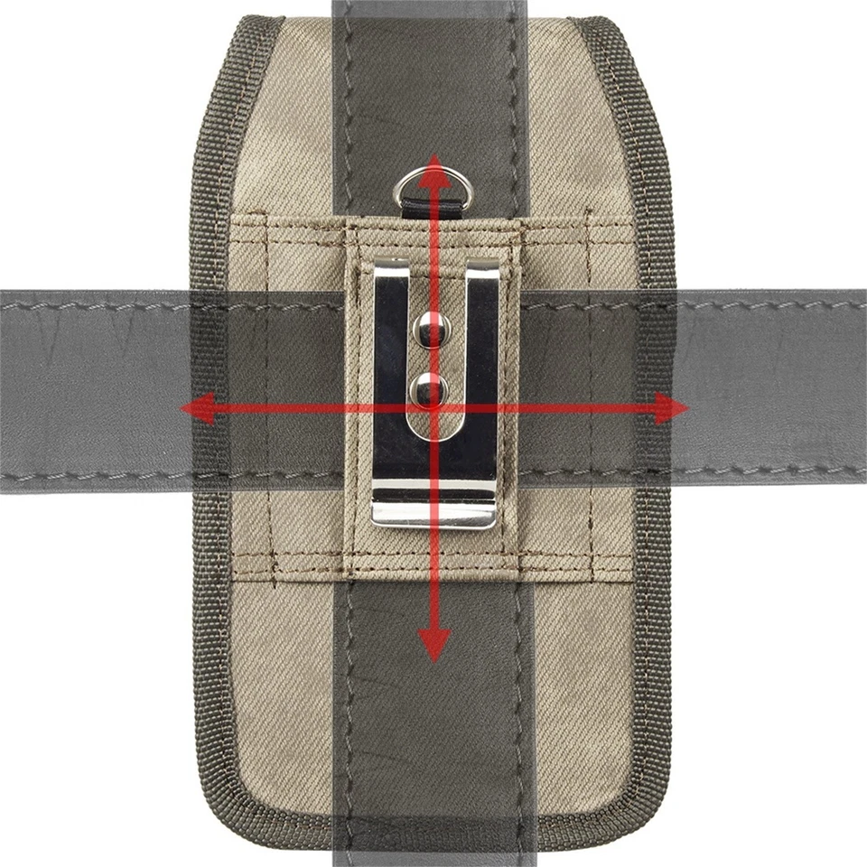 Funda de cinturón vertical de nailon para teléfono portátil para iPhone 7 8 Samsung Foto 3 de 4