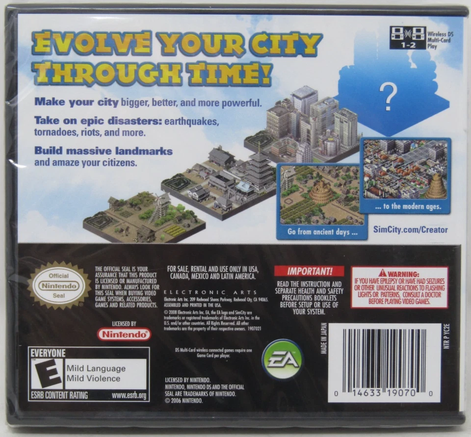 Nintendo DS SimCity Creator Game Sealed - Image 3 of 3