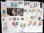 // GERMANY, GREECE, SWEDEN, IRELAND, ICELAND 1986 - 56 FDC, ETB - MUSIC, FLORA