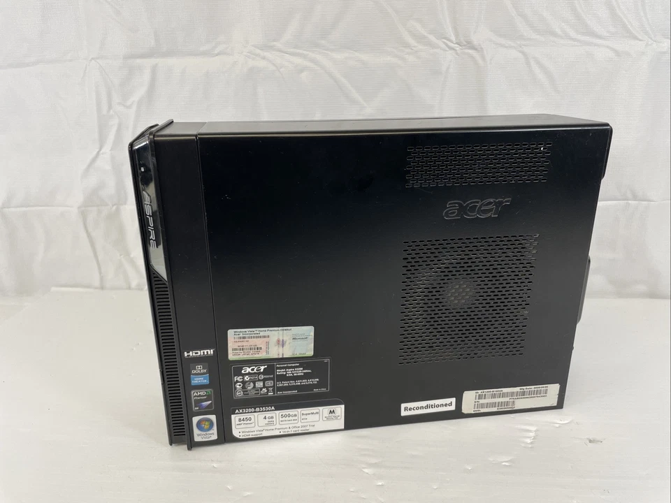 Acer Aspire AX3200 Phenom X3 8450 2.1GHz CPU 4GB RAM 500GB HDD Win10 - Image 3 of 4