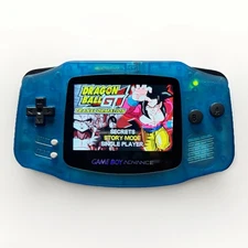 Modded Nintendo Game Boy Advance GBA Laminated LCD Screen - Ocean Blue Color