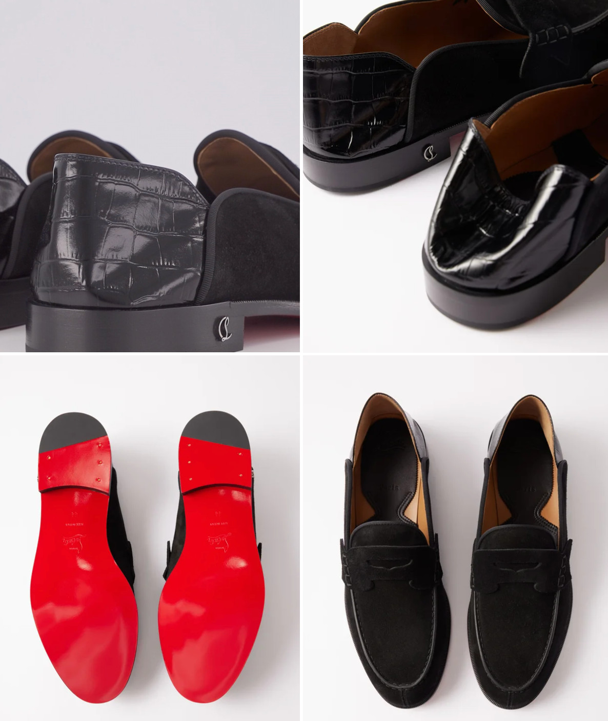 Christian Louboutin Suede Peny Loafers Slippers Sneakers Shoes Sneakers 41