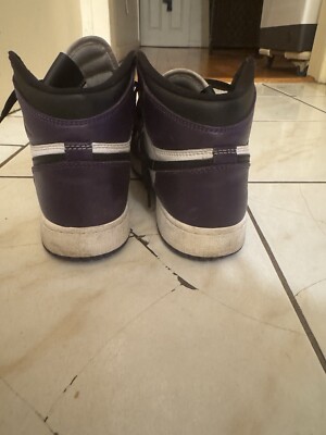 Jordan retro 1 High .Purple, White And Black