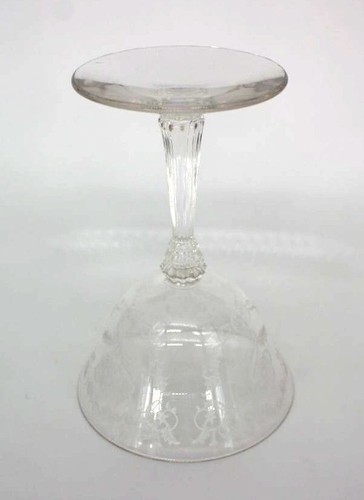 Set of 4 Vintage Etched Crystal Wine Goblets Sherbet Glasses Fostoria - Picture 3 of 3