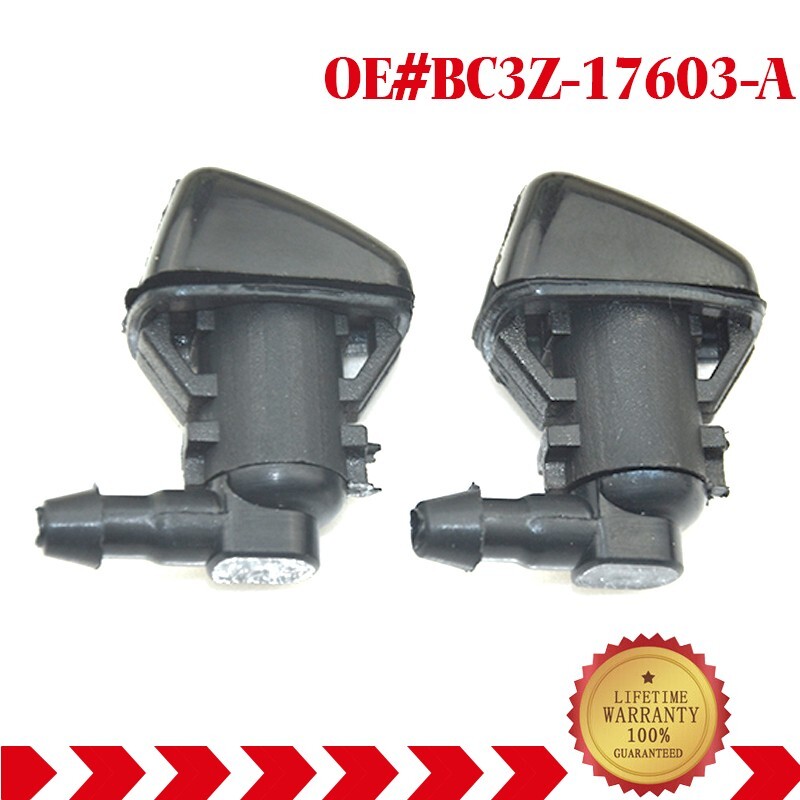 2 Pcs Front Windshield Washer Wiper Nozzle Spray Jet fits for Ford 2008 2009 2010 F250 F350 F450