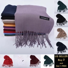 28" 100% Cashmere Womens Men Winter Warm Soft Scarf Scarves Wrap Wool