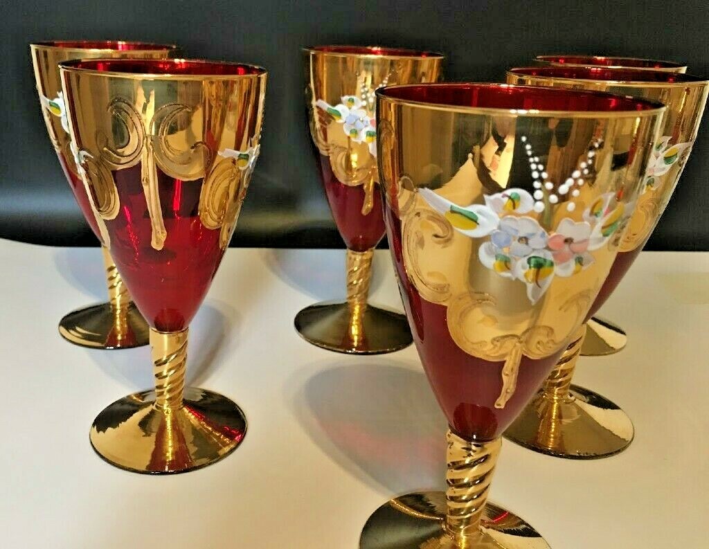 Murano verre à vin vintage - France