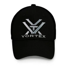 VORTEX OPTICS BLACK CAP. EMBROIDERED, FACTORY SEALED BAG. SUPPORT YOUR 2A RIGHTS