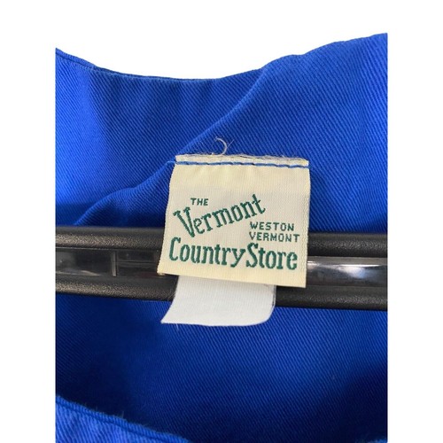 The Vermont Country Store Size Medium Dress Maxi Long Royal Blue Modest - Picture 4 of 8