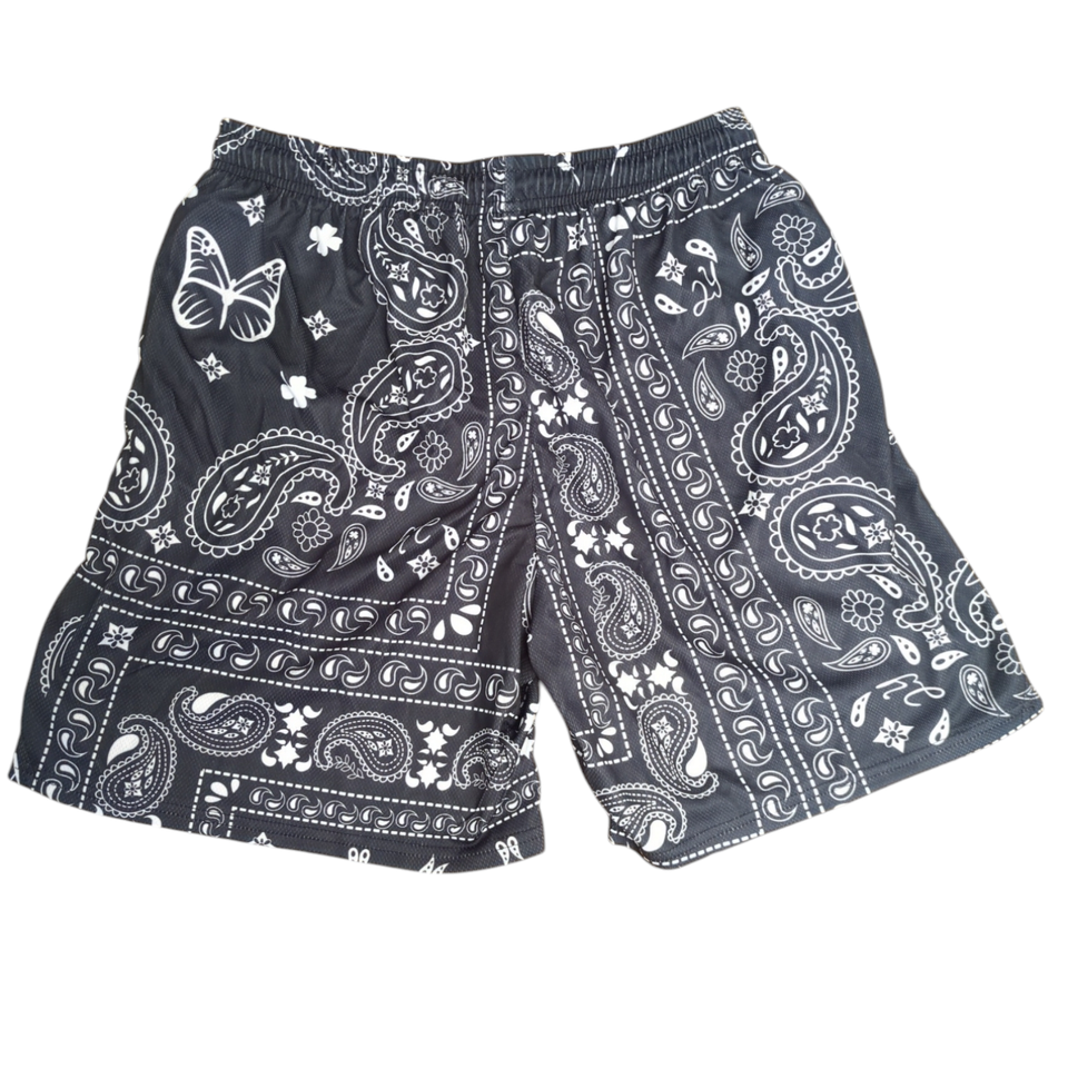 BOOMLEMON Herren-Shorts - Mesh Basketball Shorts Mit Grafikdruck