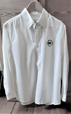 Herren Hemd weiß Gr. L ,von Harvey Miller Poloclub mit Applikation