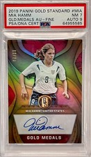 2019 Panini Gold Standard Mia Hamm Gold Medals Auto #12/29 - PSA NM 7 PSA Auto 9