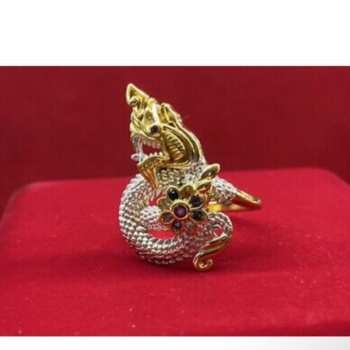 Ring Naga Talisman Schmuck Zauberzauber Glück Drache Schlange Thai Amulett - Bild 1 von 3
