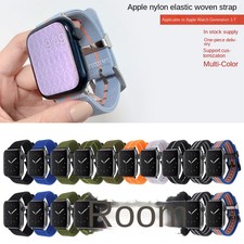 For Apple Watch 38/40/41/42/44/45/49mm Nylon Stretch Watch strap iwatch 87654321