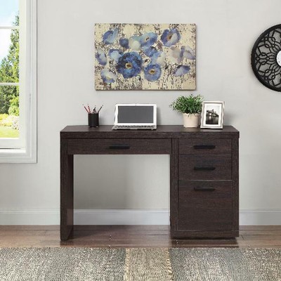 Modern Steele Writing Desk Three Drawers Better Homes Gardens