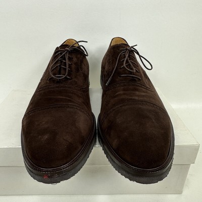 Benjamins Cap Toe Oxford shoes Brown Suede Men\'s Size 11.5 M Vibram Gumlite Sole Benjamins Cap Toe Oxford shoes Brown Suede Men main image 4
