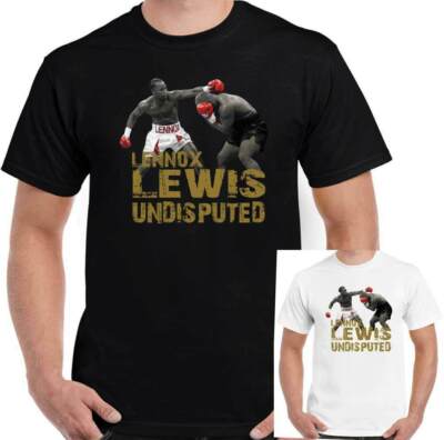 Lennox Lewis T-Shirt Mike Tyson Herren Boxen Mma Training Top Fitness