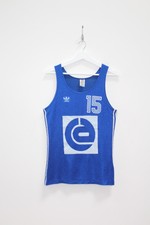 ADIDAS 80'S VINTAGE SPRINTER RUNNING JERSEY,RETRO,D5,SIZE:MEDIUM
