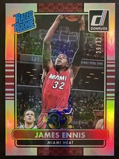 James Ennis 2014-15 Donruss Rated Rookie Jersey Numbers /32 Miami Heat #222