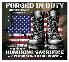 20oz Sublimation Tumbler Wrap Forged In Duty Ready To Press Heat Transfer