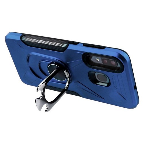 Für Samsung Galaxy A21 Hybrid Hülle Ring Halter Ständer Cover Magnet Flasche offen - Bild 10 von 45