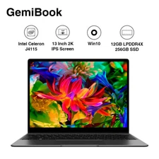 CHUWI GemiBook 13.3in  Intel Celeron J4125 Windows Laptop 12G RAM 256G SSD
