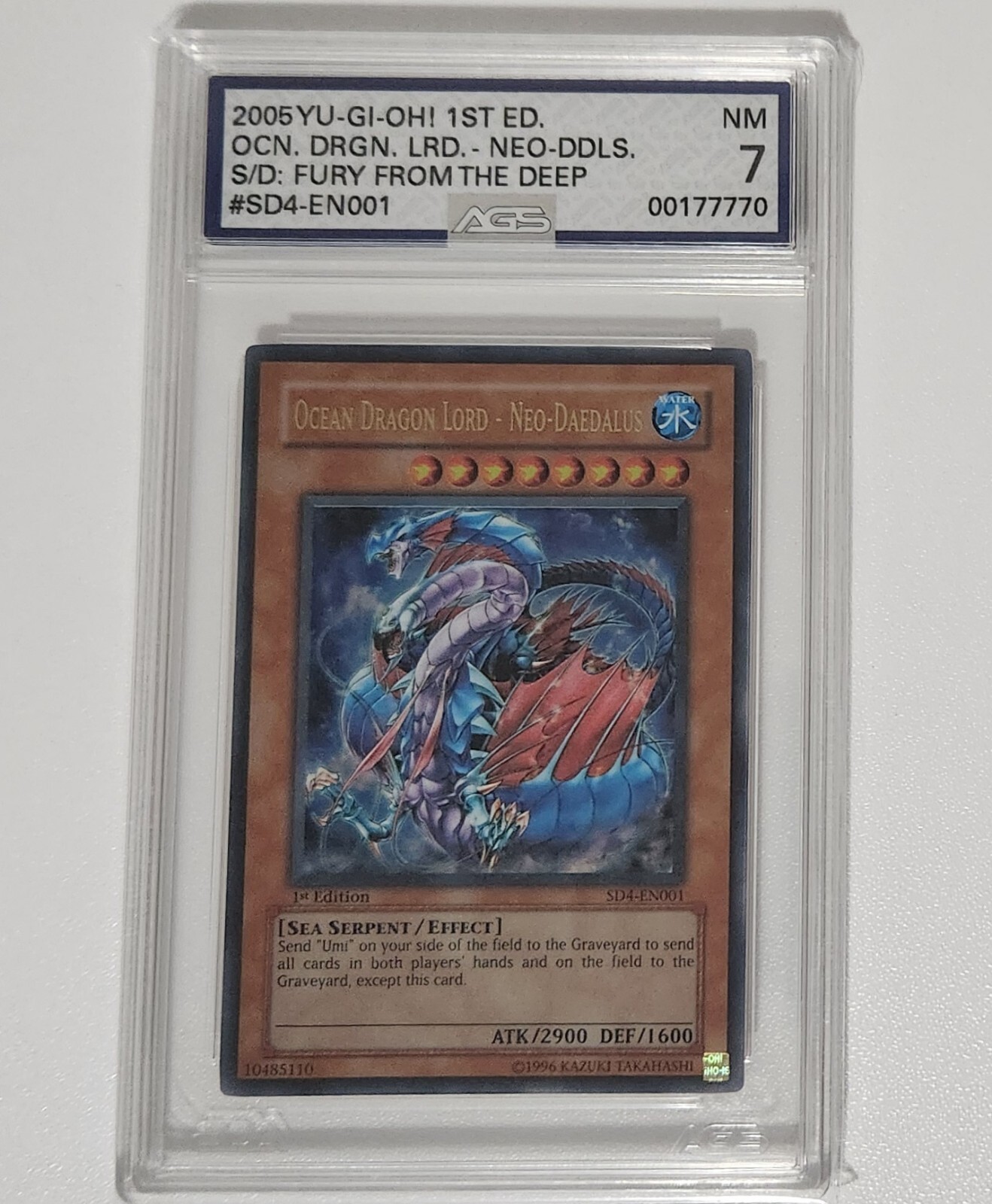 Ocean Dragon Lord Neo-Daedalus SD4-EN001 1st Edition Structure Deck Fury from the Deep