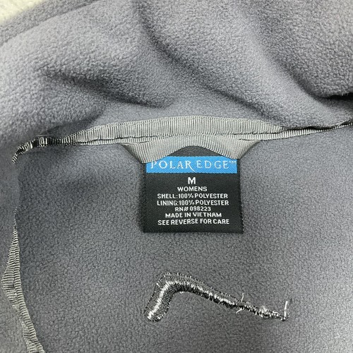 Polar Edge Womens Size M Gray Pink Trim Softshell Jacket Full Zip Up - Picture 6 of 11