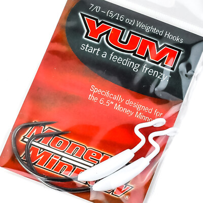 YUM Money Minnow Weighted Swimbait Hook 7/0 5/16oz 2ct