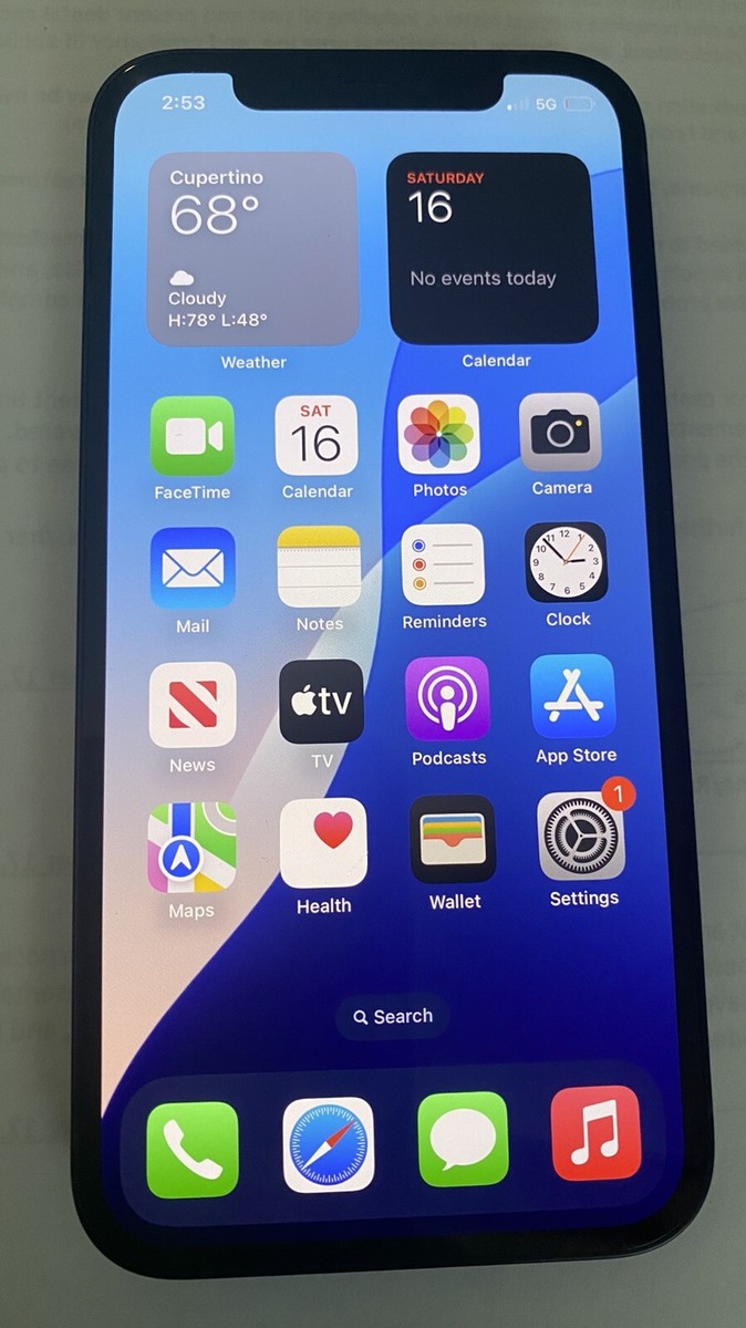 Apple iPhone 12 5G MGF43LL/A Black 64GB with Otterbox