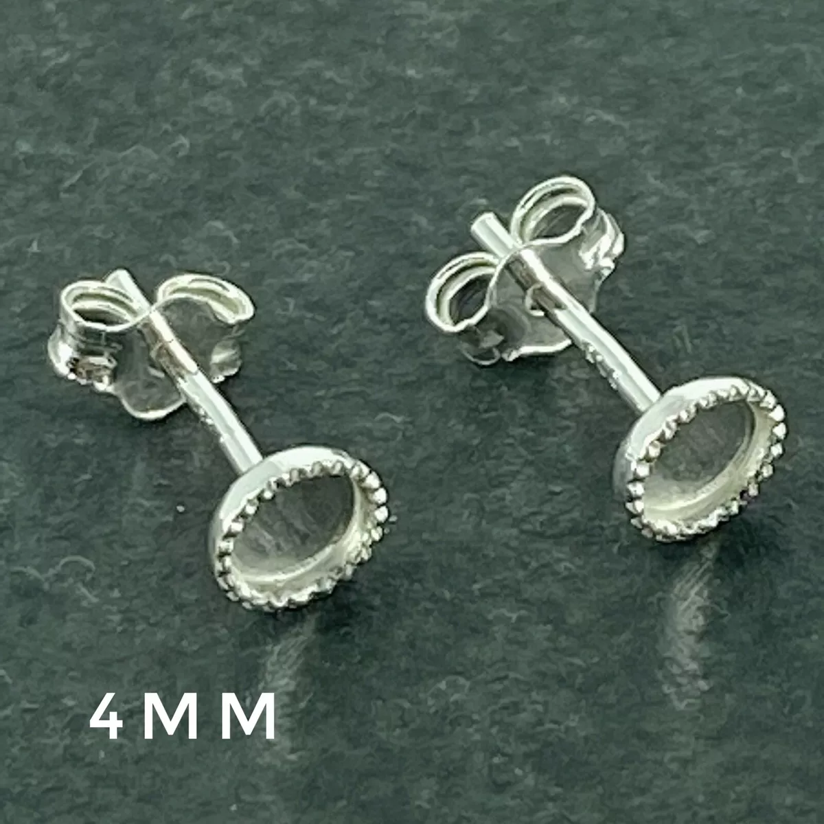 Sterling silver earring blanks deals
