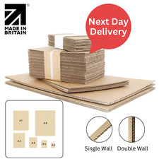 Corrugated Cardboard Sheets Pads Divider Art Craft Board A5 A4 A3 A2 A1 A0, NEW!