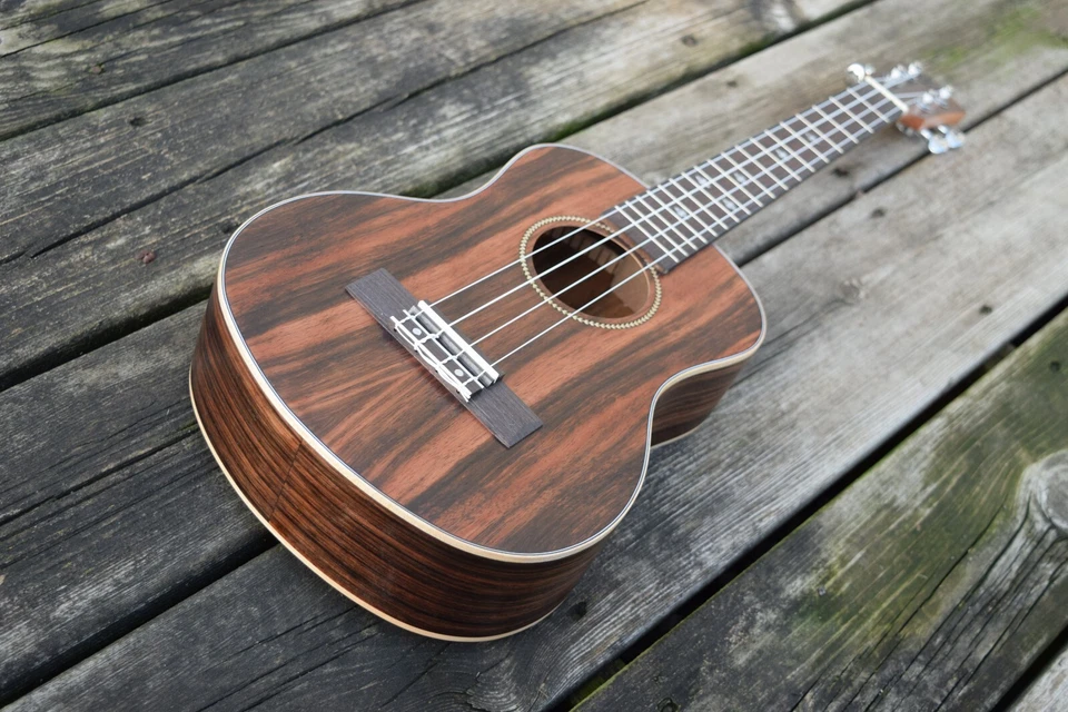 Ukulele EBONY Wood Soprano, Concert, Tenor or Baritone Wi/Wt EQ (Canadian Brand) - Image 4 of 4