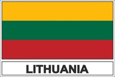 Sticker Flag LT LITHUANIA